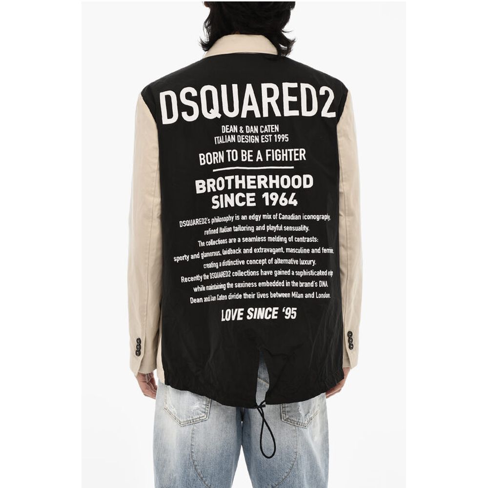 Dsquared² Wool Blend 3 Buttons Blazer with Zip and Flap Pockets - Image 2