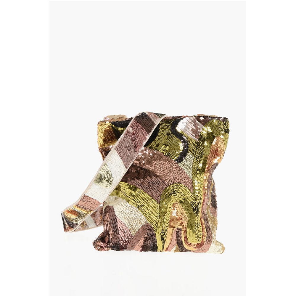 Dsquared² Sequined Camouflage Crossbody Bag