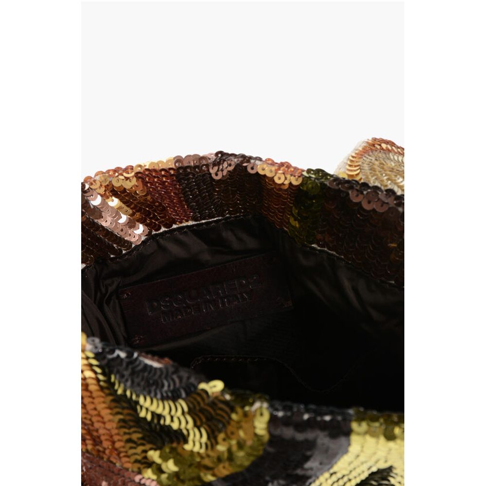 Dsquared² Sequined Camouflage Crossbody Bag - Image 5