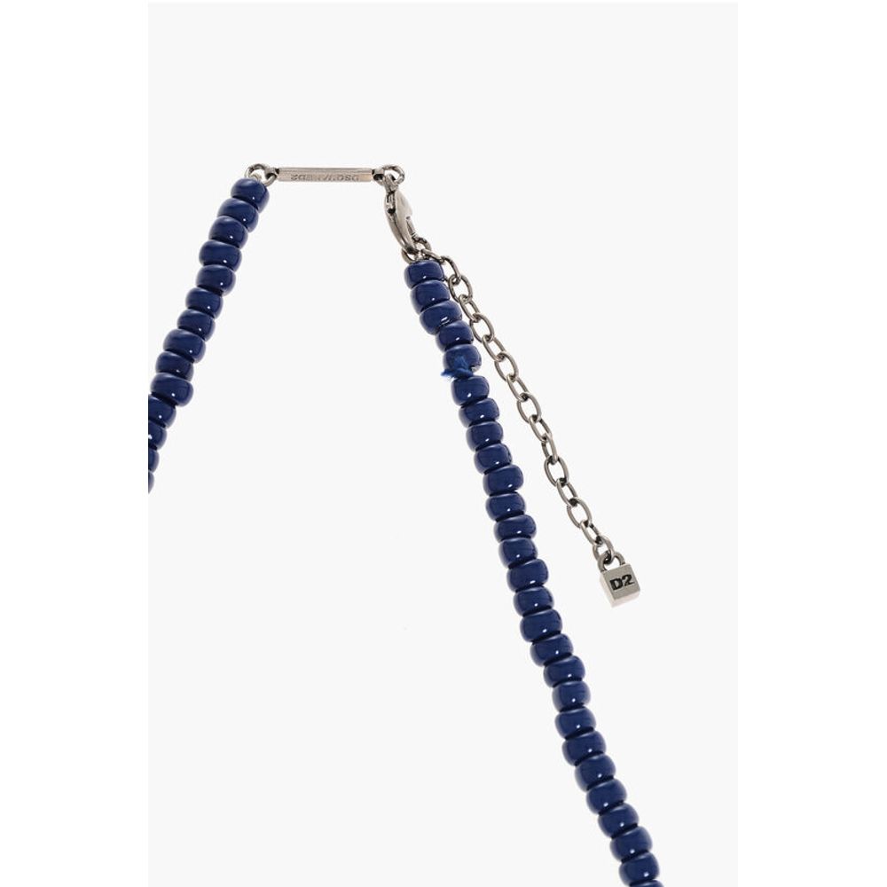 Dsquared² Metal Necklace with Resin Beads - Image 3