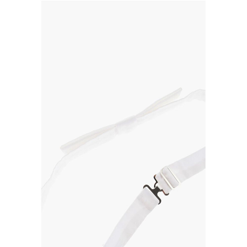 Dsquared² Solid Color Poplin Cotton Bow Tie - Image 3