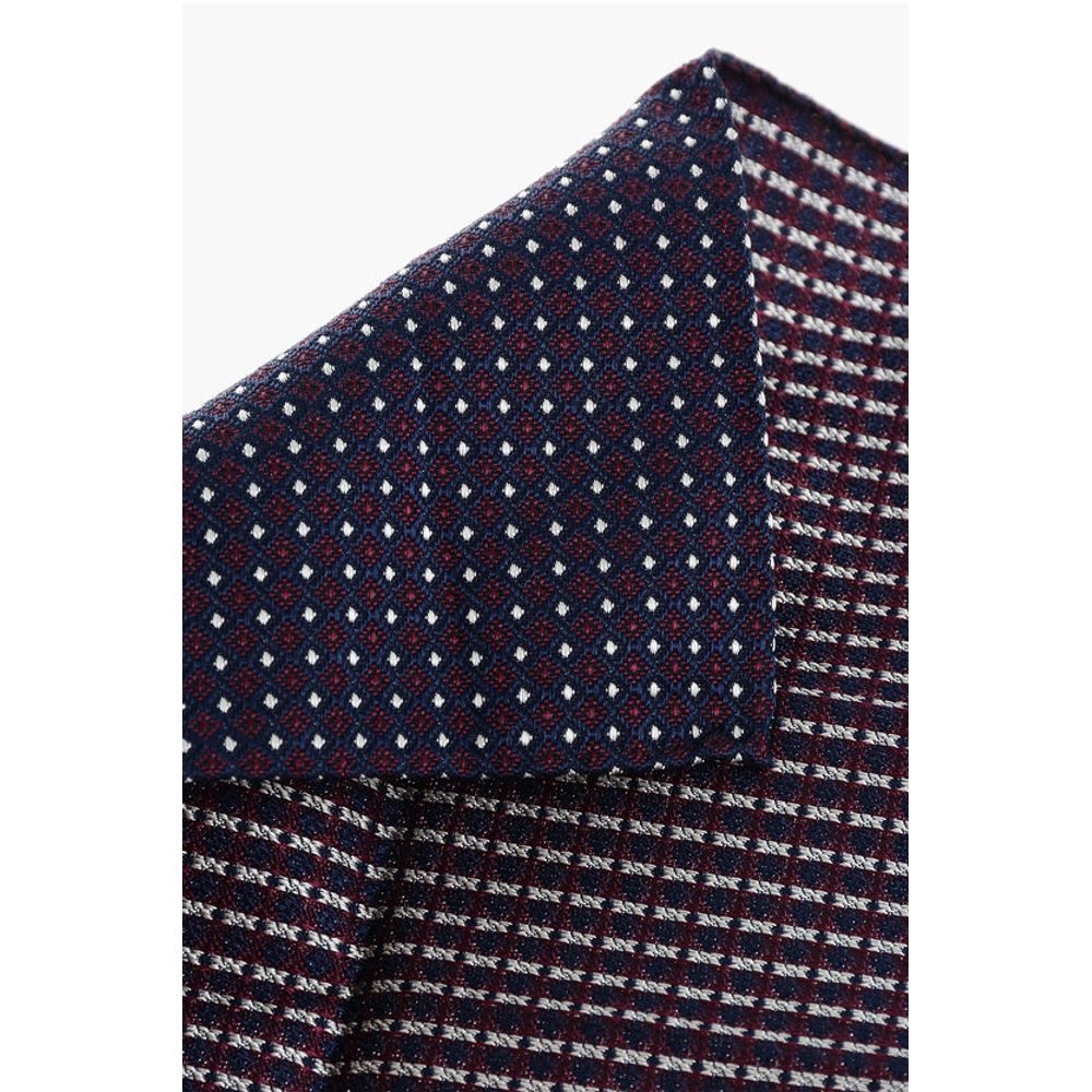 Dsquared² Patterned Silk and Cotton Pocket Square - Image 3