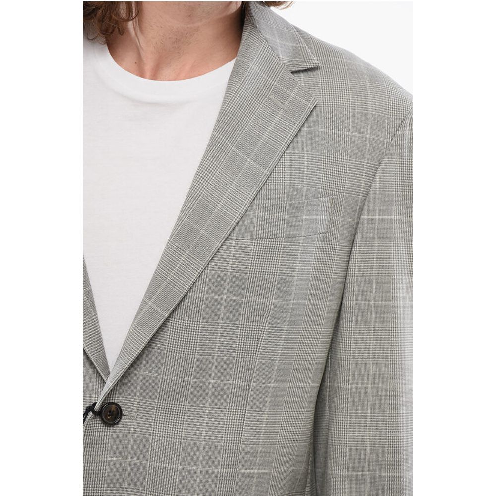 Corneliani Cool Wool CIRCLE Blazer with Glen Plaid Motif - Image 3