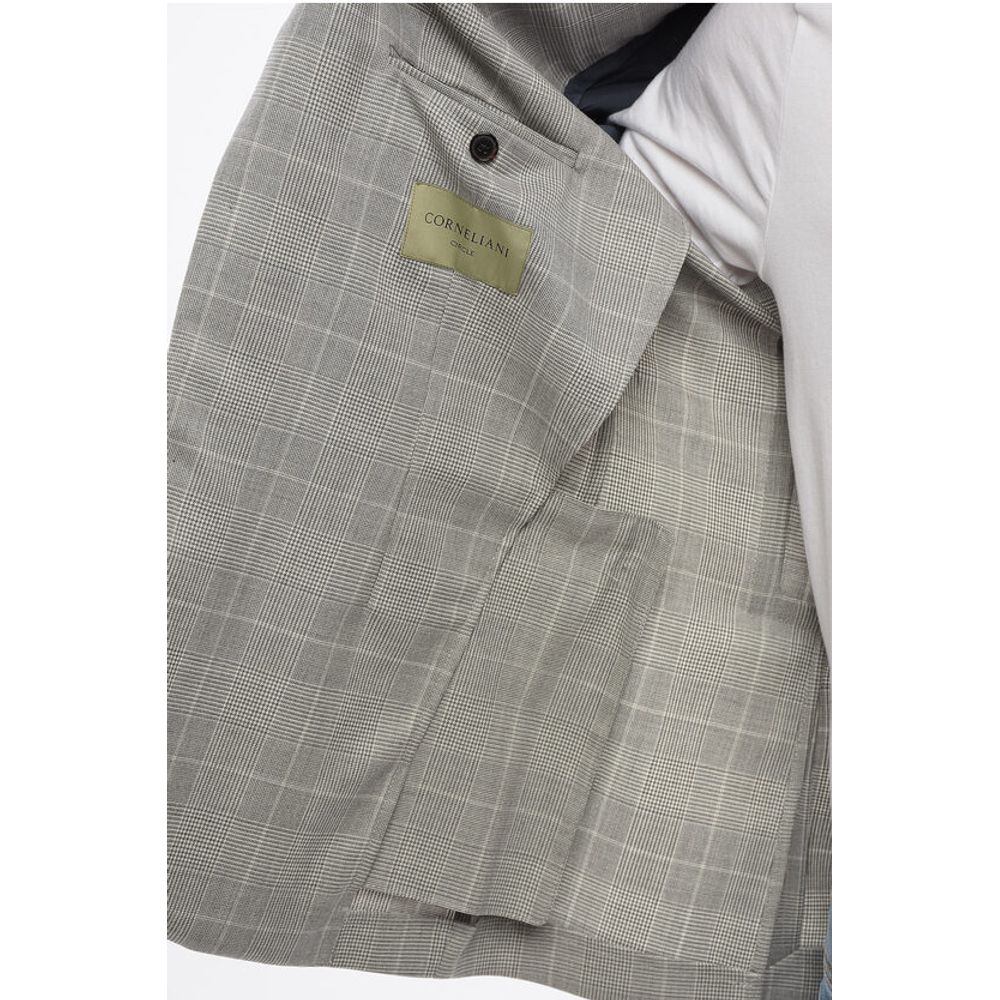 Corneliani Cool Wool CIRCLE Blazer with Glen Plaid Motif - Image 5