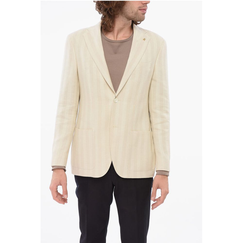 Corneliani CC Collection Striped Motif REFINED Blazer