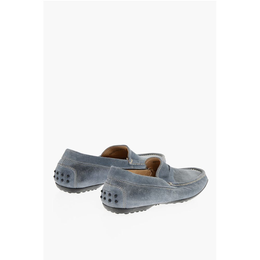 Corneliani ID Solid Color Suede Penny Loafers - Image 2