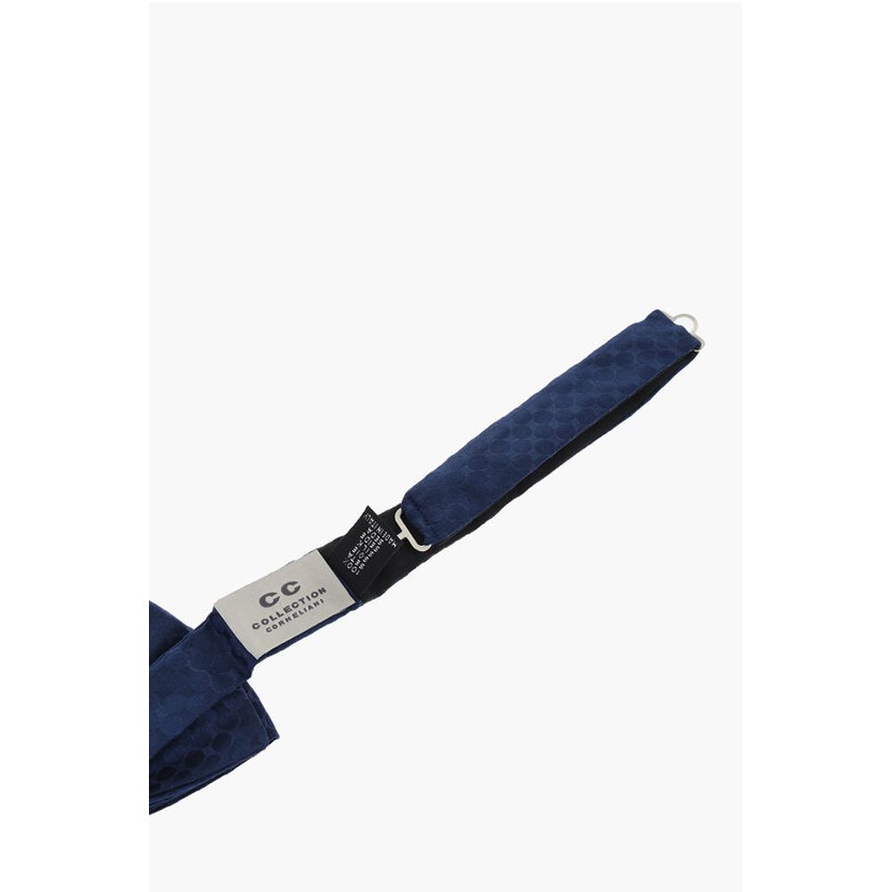 Corneliani CC COLLECTION Jacquard Silk Pocket Square and Bow Tie Set - Image 3