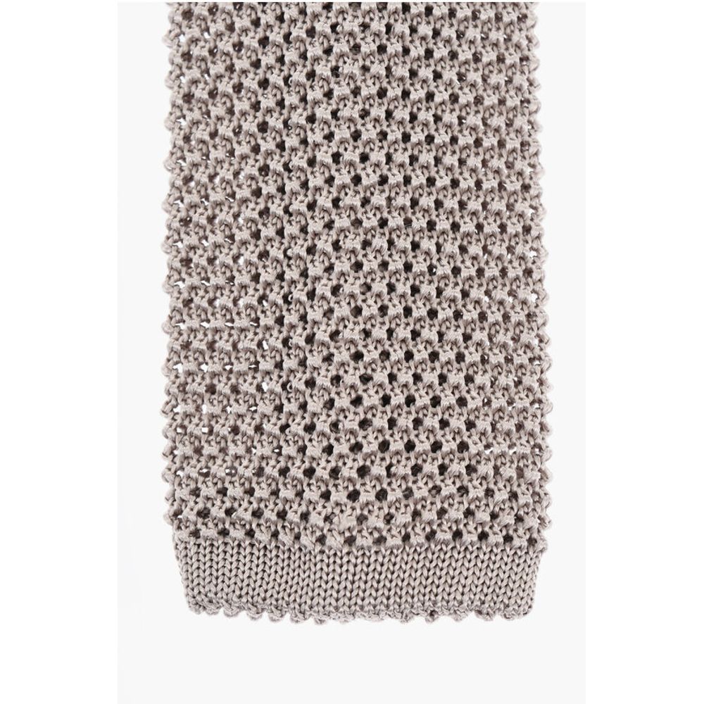 Corneliani Crochet Silk Tie - Image 2