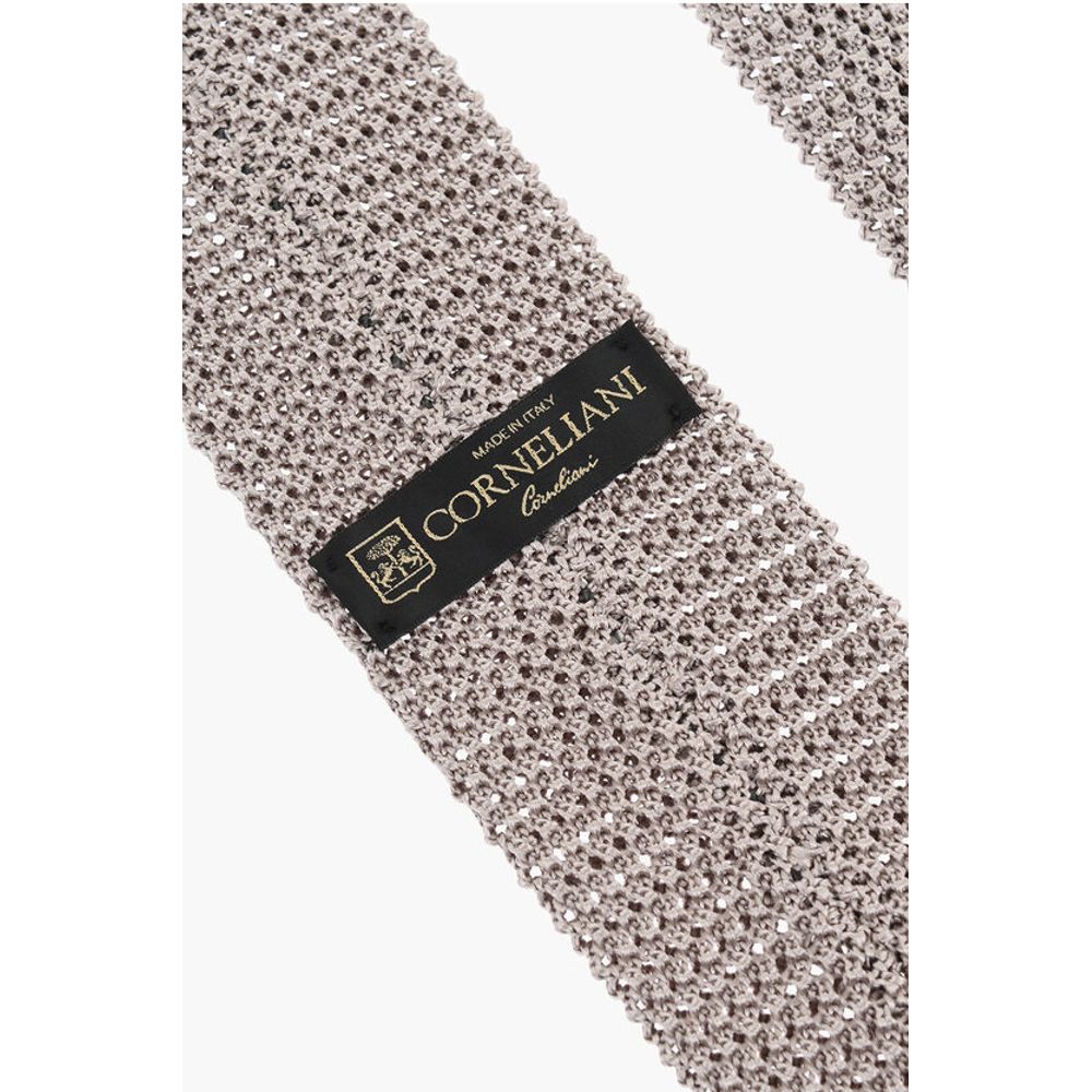 Corneliani Crochet Silk Tie - Image 3