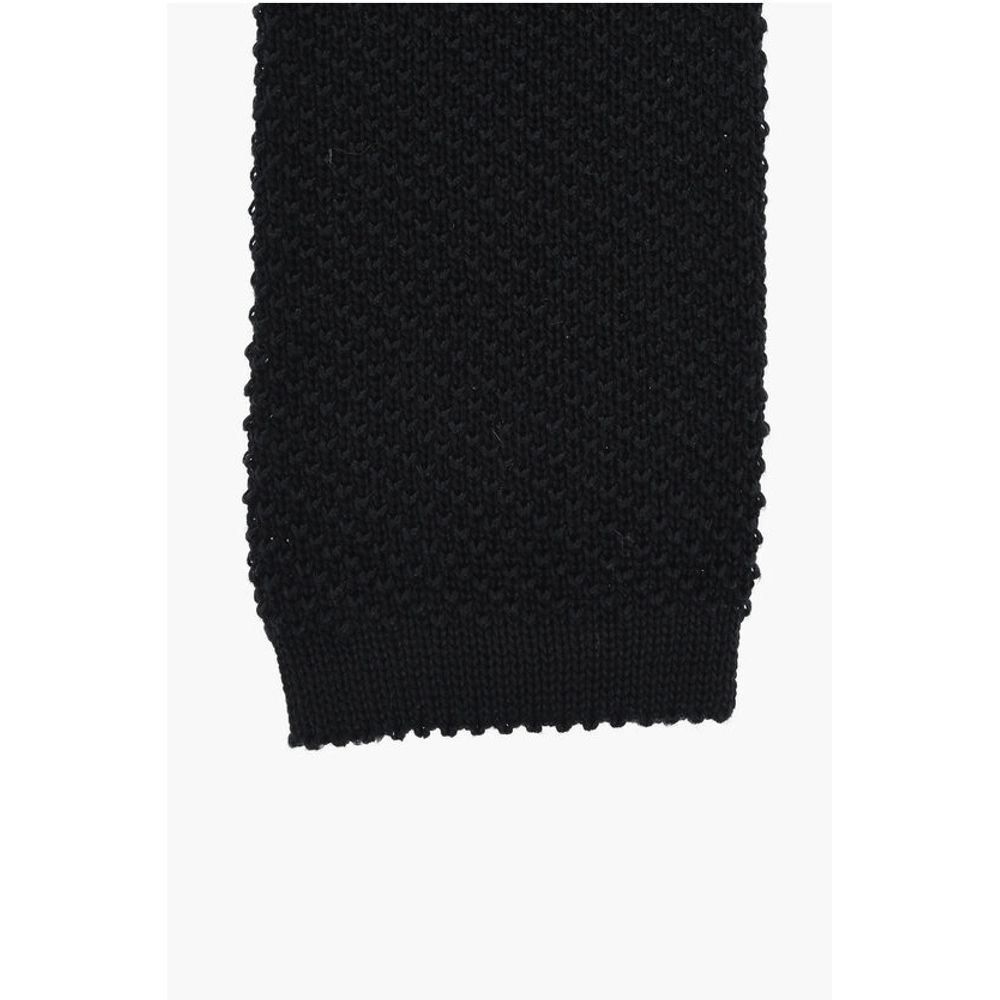 Corneliani CC COLLECTION Knitted Cotton Tie - Image 2
