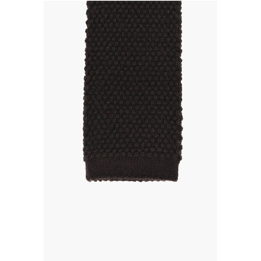 Corneliani Knitted Cashmere Blend Tie - Image 2