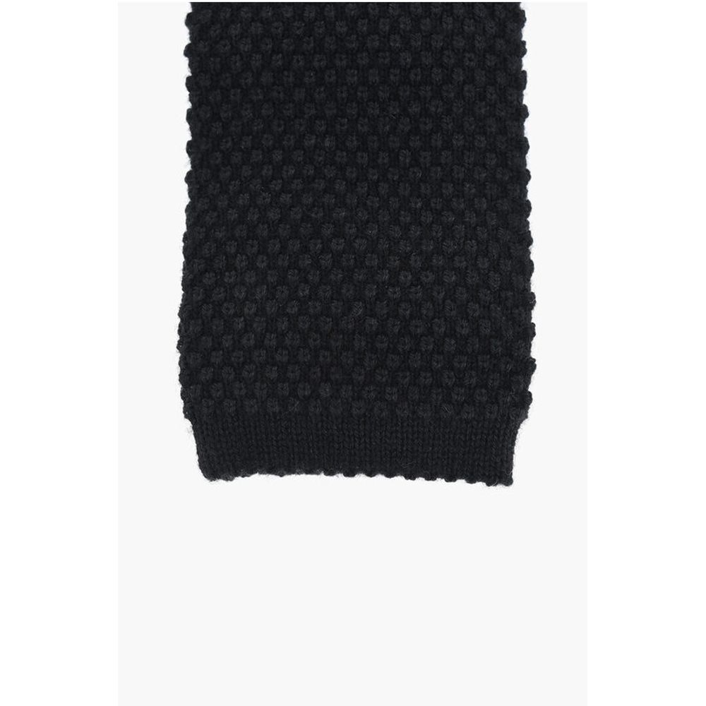 Corneliani Knitted Cashmere Blend Tie - Image 2