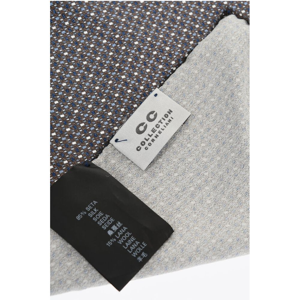 Corneliani CC COLLECTION Patterned Silk Pocket Square - Image 3