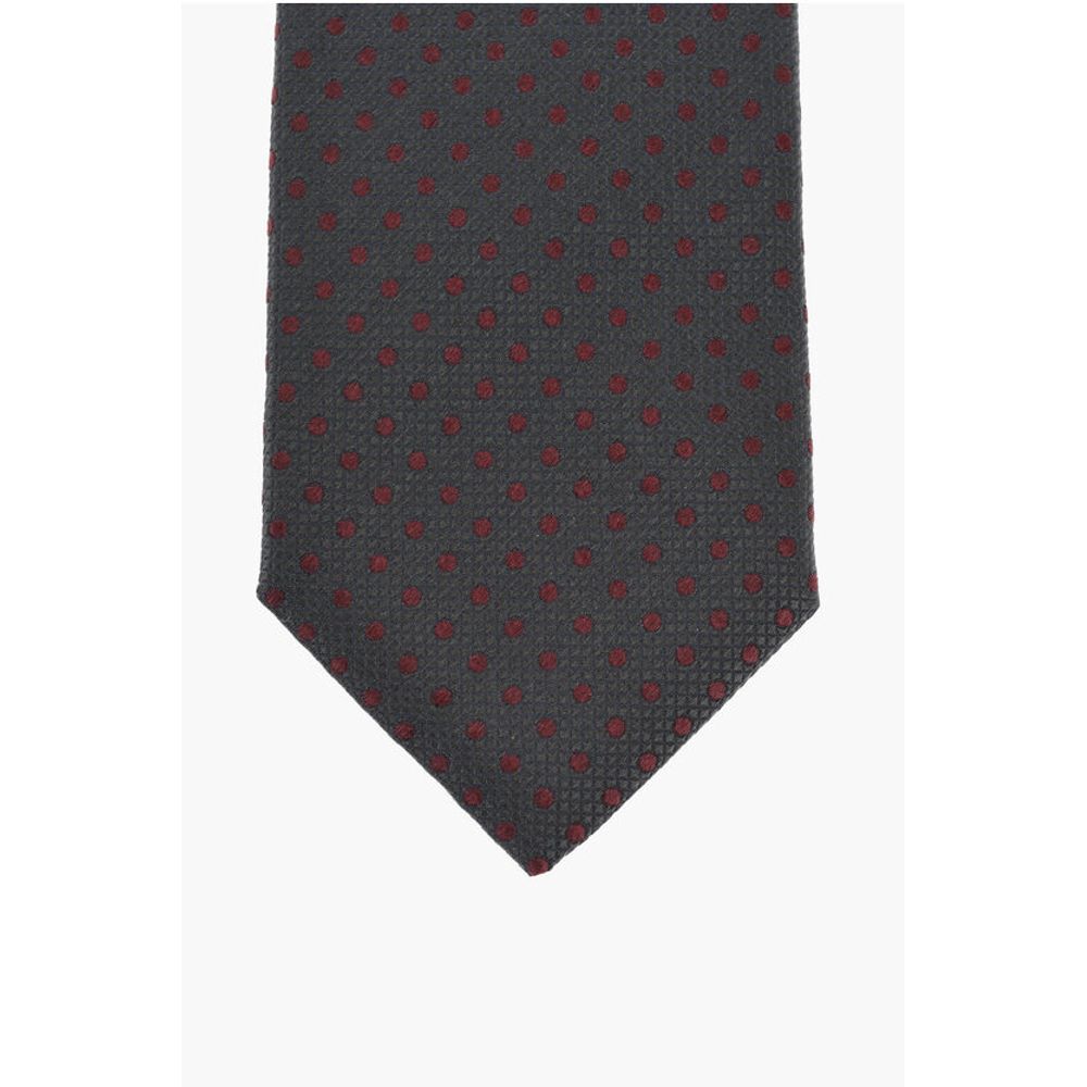 Corneliani Polka Dot Patterned Silk Tie - Image 2