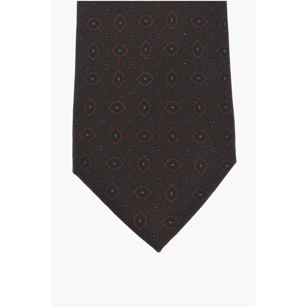 Corneliani Geometric Patterned Silk Tie - Image 2