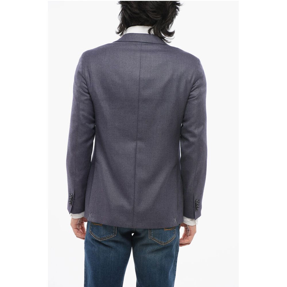 Corneliani CC COLLECTION Virgin Wool Hopsack Blazer - Image 2
