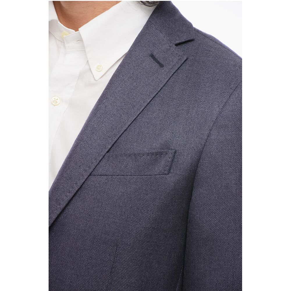 Corneliani CC COLLECTION Virgin Wool Hopsack Blazer - Image 3