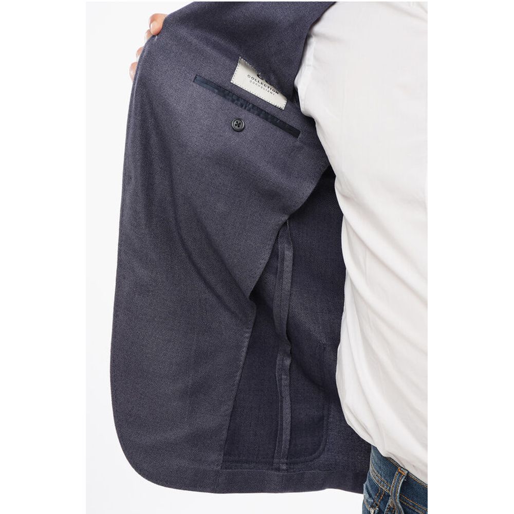 Corneliani CC COLLECTION Virgin Wool Hopsack Blazer - Image 5