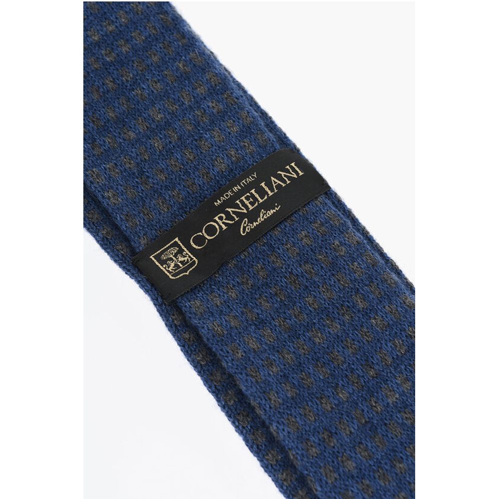 Corneliani Jacquard Cashmere Blend Tie - Image 3