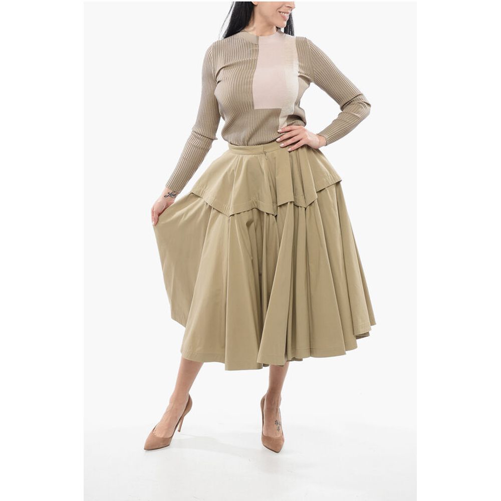 Bottega Veneta Compact Cotton Flared Dress - Image 4