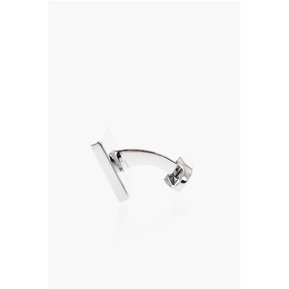 Corneliani Brass Cufflinks With Hematite Details - Image 2