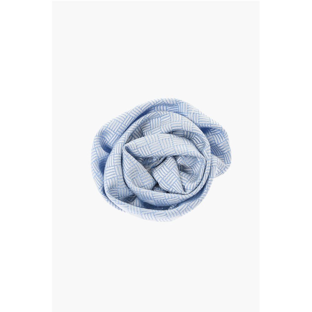 Corneliani Embroidered Silk Lapel Brooch