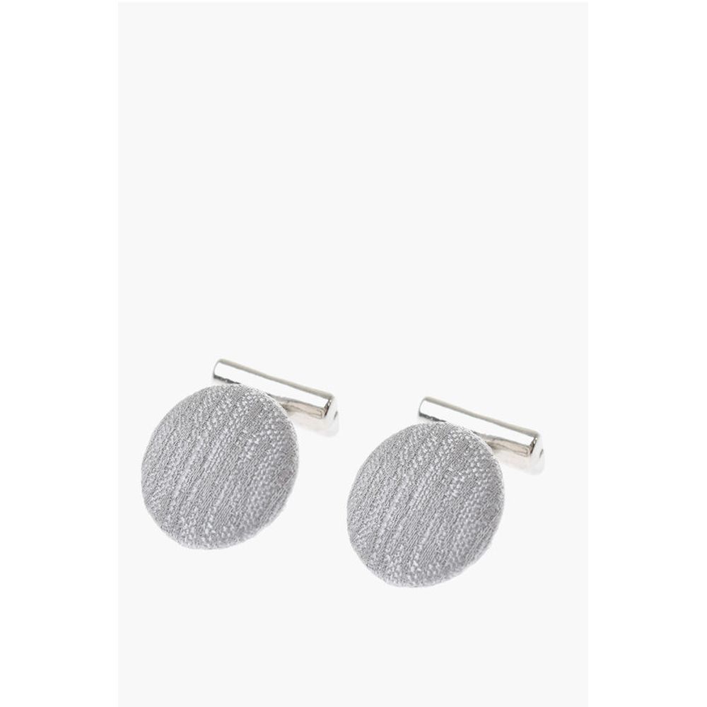 Corneliani Metal Cufflinks Lined With Silk