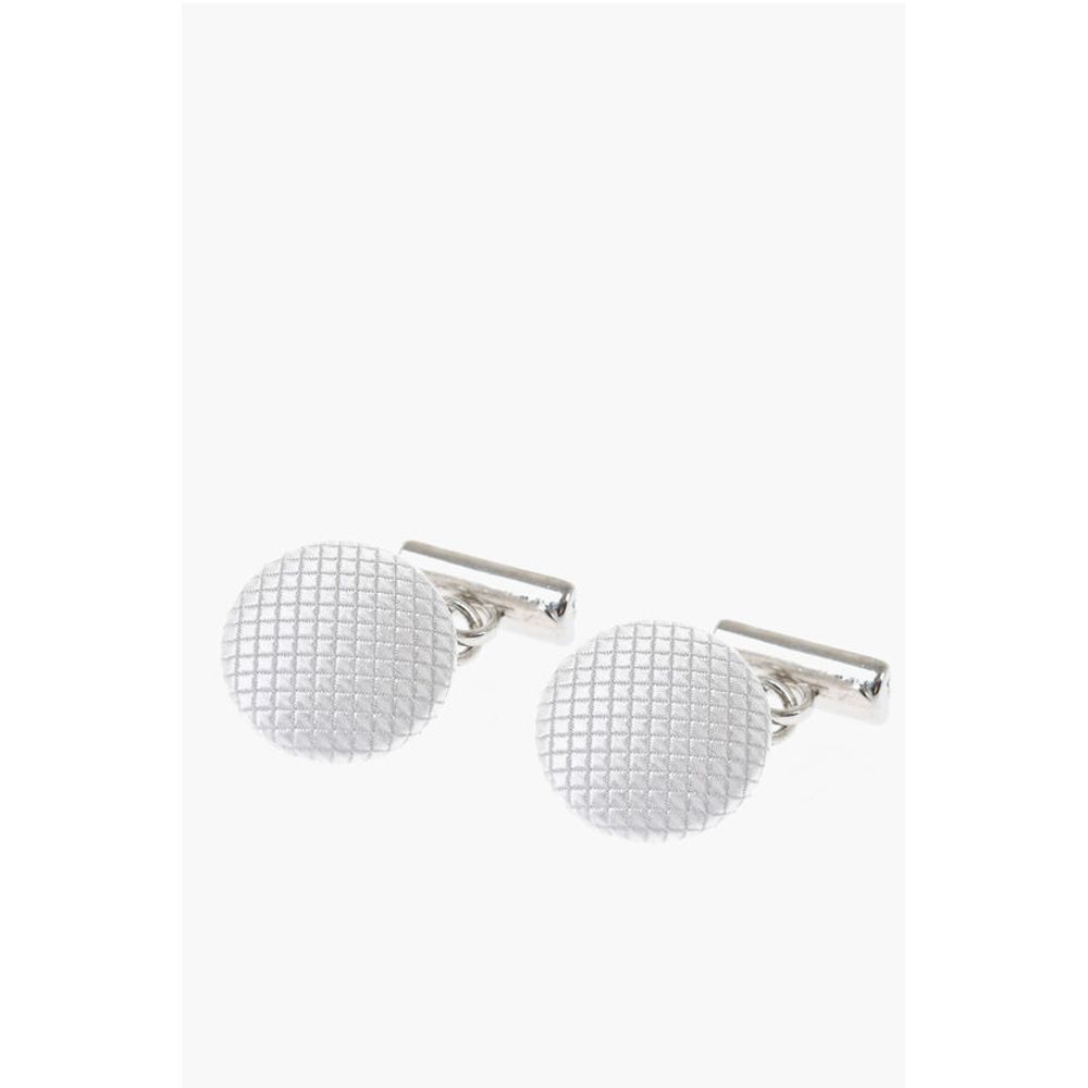 Corneliani Metal Cufflinks Lined With Silk