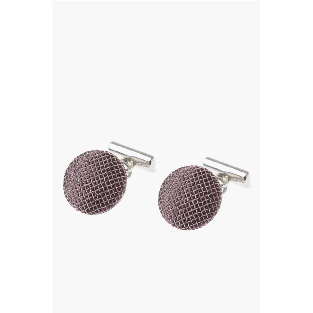Corneliani Metal Cufflinks Lined With Silk
