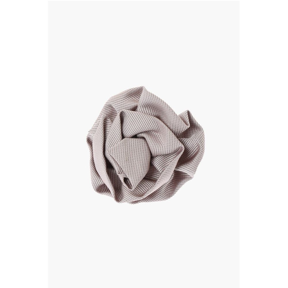 Corneliani Embroidered Silk Lapel Brooch