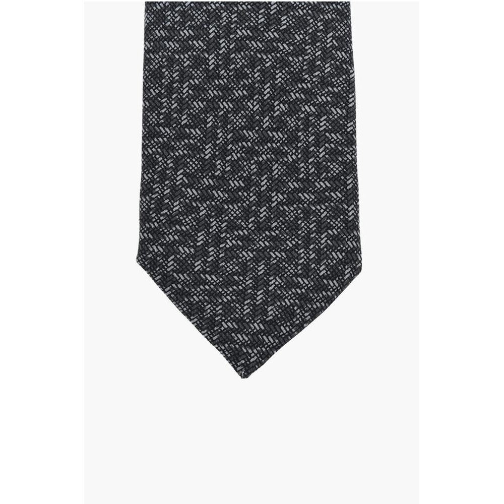 Corneliani Geometric Patterned Silk Tie - Image 2