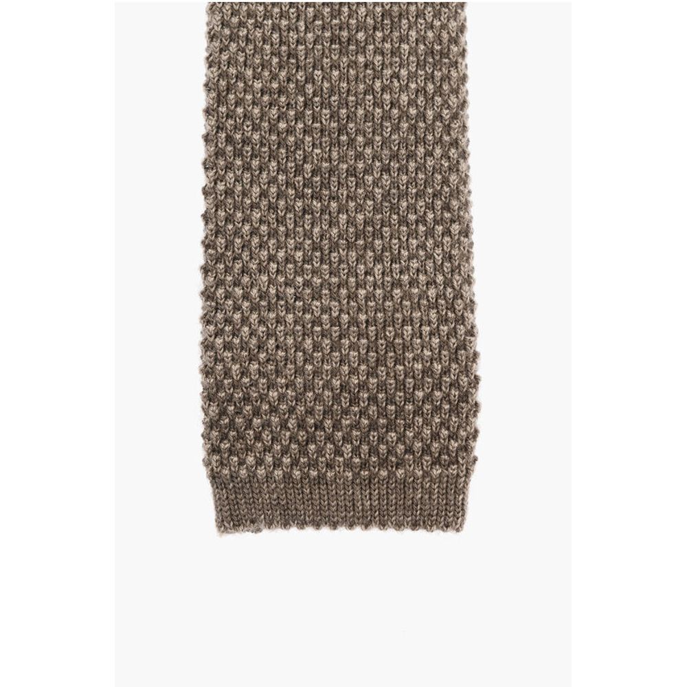 Corneliani Knitted Cashmere Blend Tie - Image 2