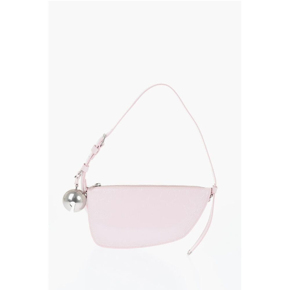 Burberry Crakle Leather SHIELD SLING Shoulder Bag with Maxi Charm