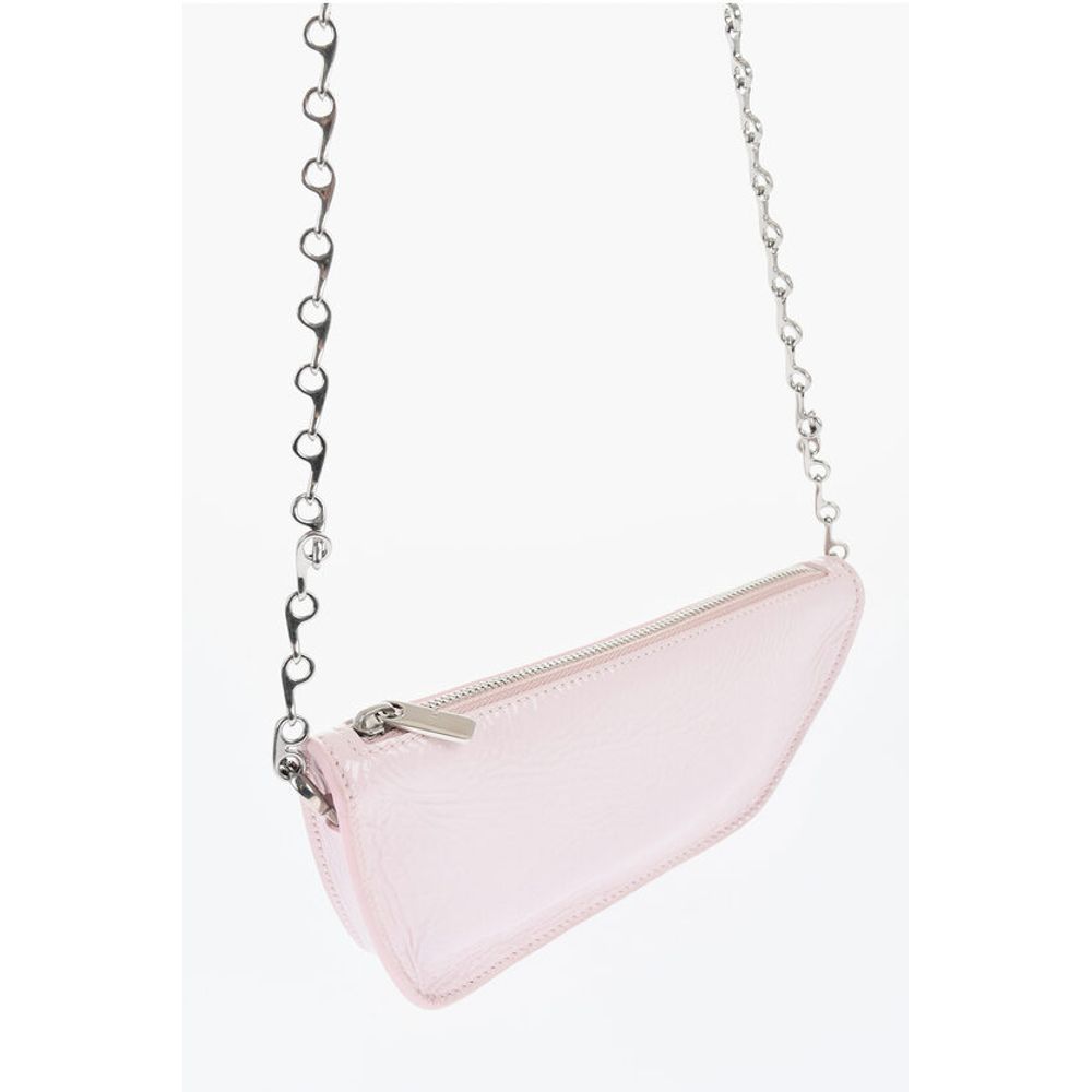 Burberry Patent Leather MICRO SHIELD SLING Bag with Chain Shoulder St - Image 2