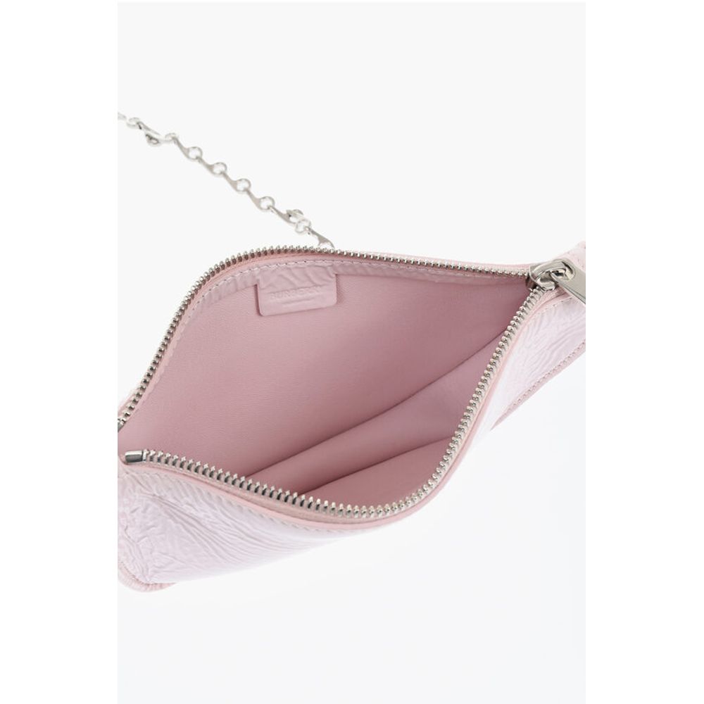 Burberry Patent Leather MICRO SHIELD SLING Bag with Chain Shoulder St - Image 4