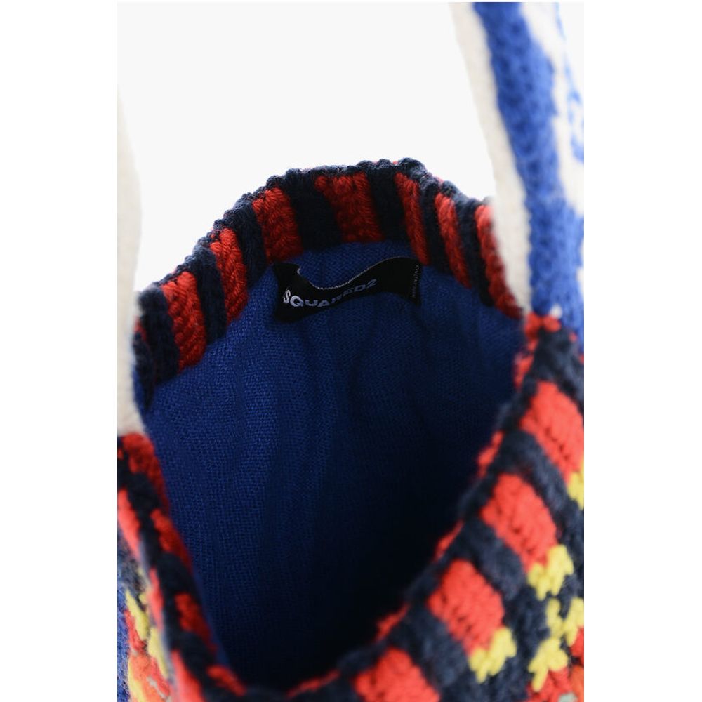 Dsquared² Crochet Wool Blend Crossbody Bag - Image 4