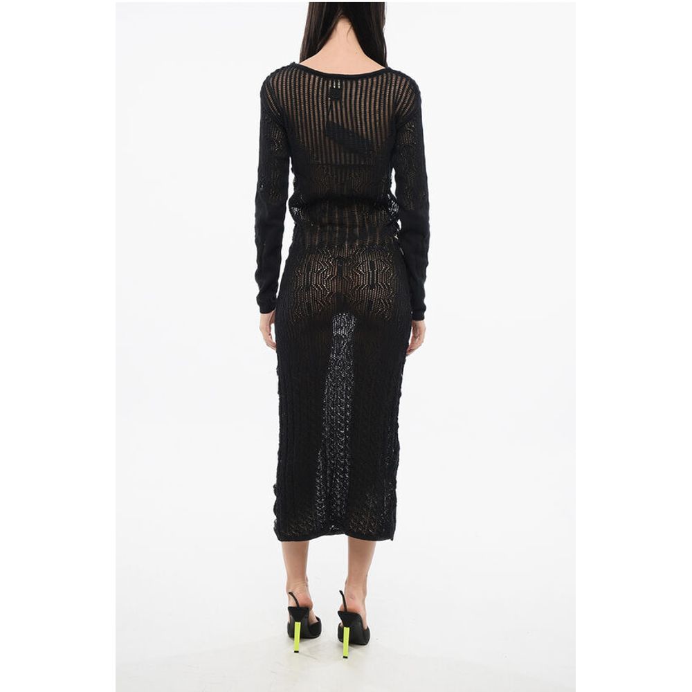 PINKO Perforated NEMESIANO Maxi Dress - Image 2
