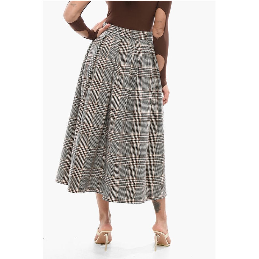 Department 5 Houndstooth Motif LAMP Pleated Skirt - Image 2