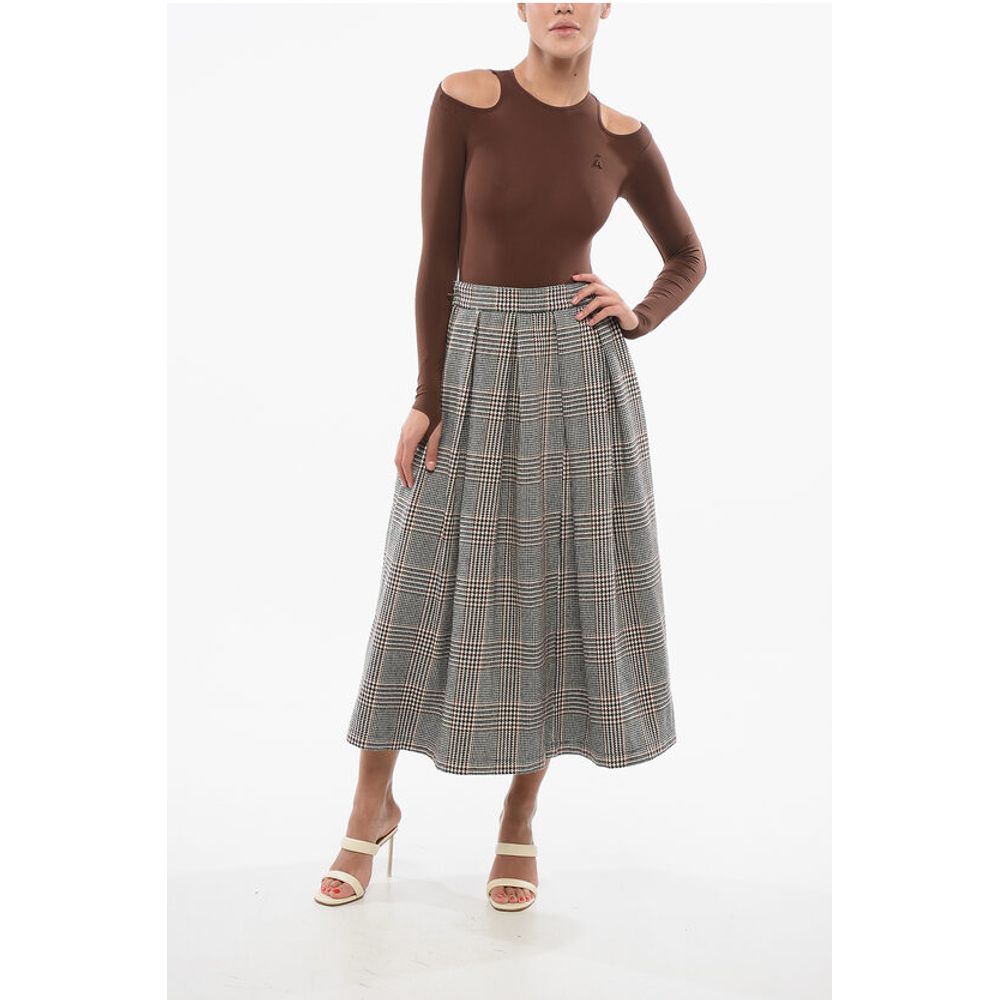 Department 5 Houndstooth Motif LAMP Pleated Skirt - Image 4