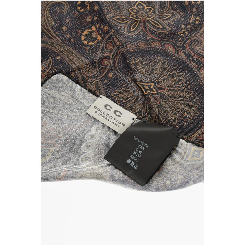 Corneliani CC COLLECTION Patterned Silk Pocket Square - Image 3