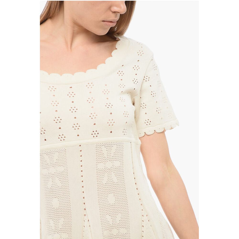 Viktor & Rolf TULLE Flared SPINNING Dress with Openwork Detail - Image 3