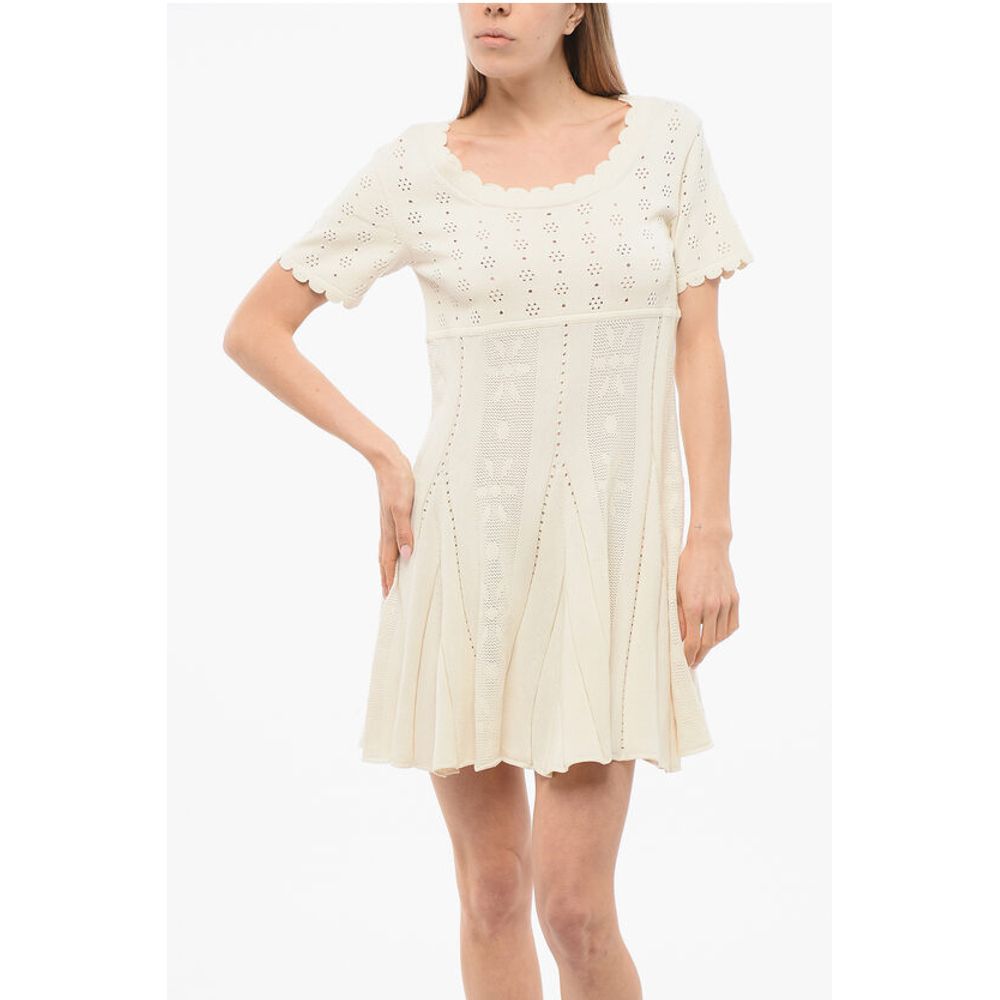 Viktor & Rolf TULLE Flared SPINNING Dress with Openwork Detail - Image 4