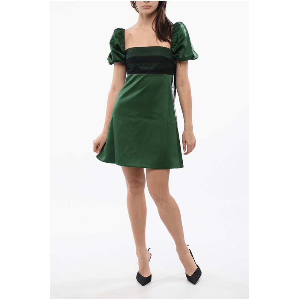 Viktor & Rolf Mini Dress With Lego Of Mutton Sleeves And Bow Detail