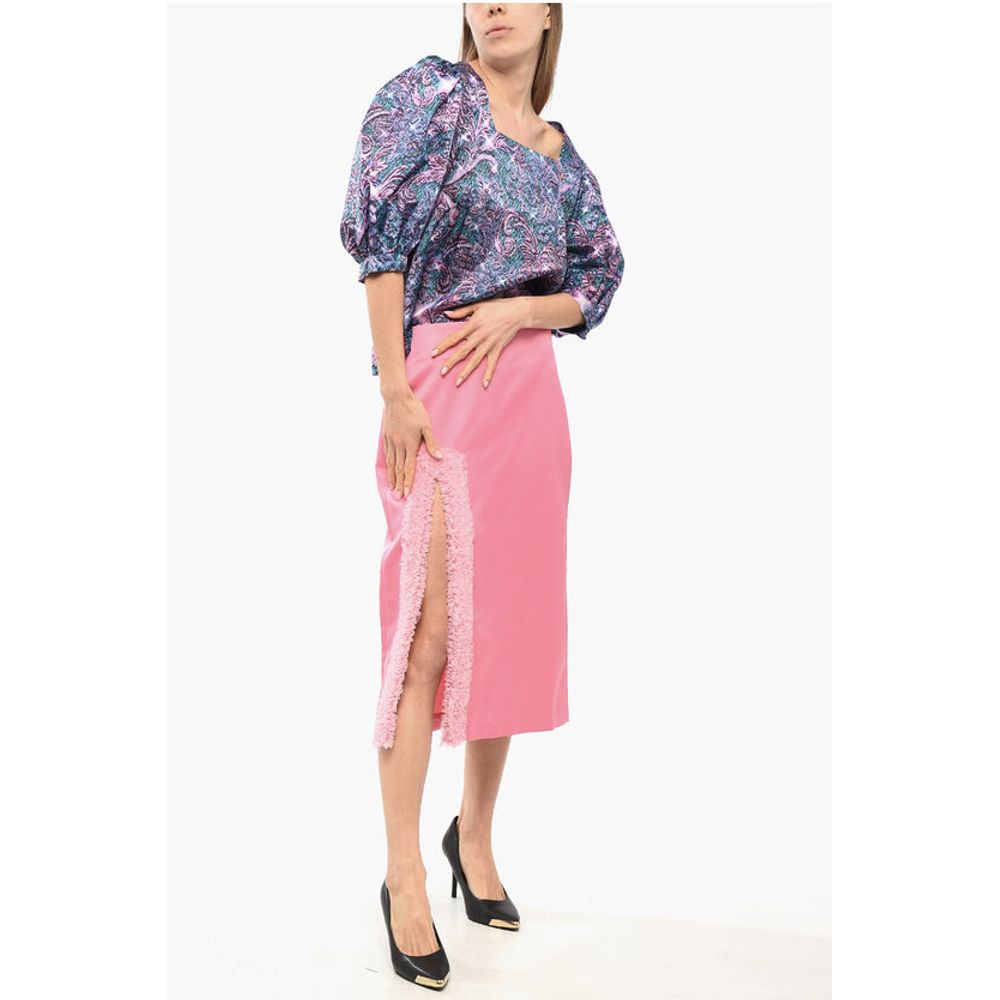 Viktor & Rolf HOLLYWOOD Pencil Skirt with Tulle Slit - Image 4