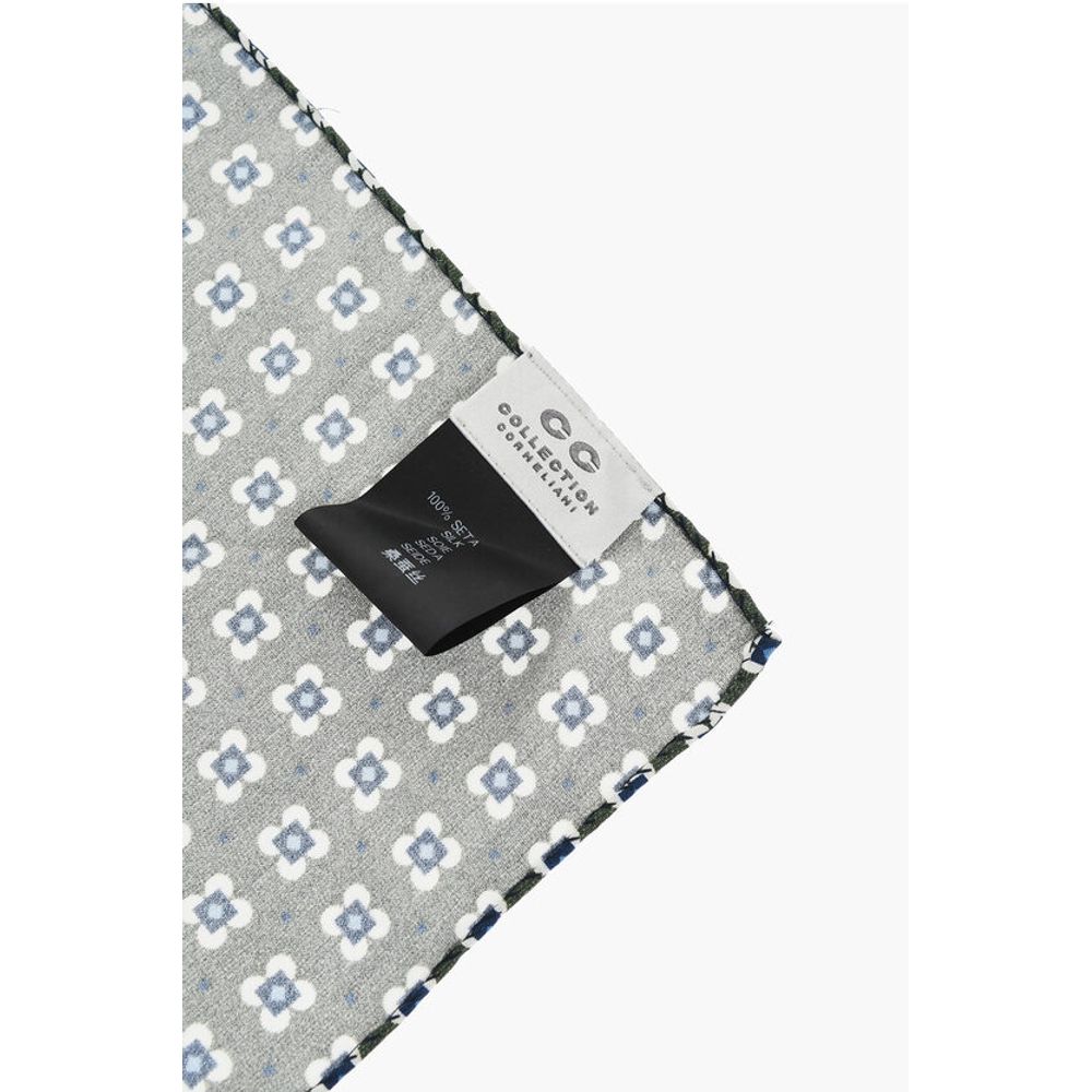Corneliani CC COLLECTION Floral Printed Silk Square Pocket - Image 2