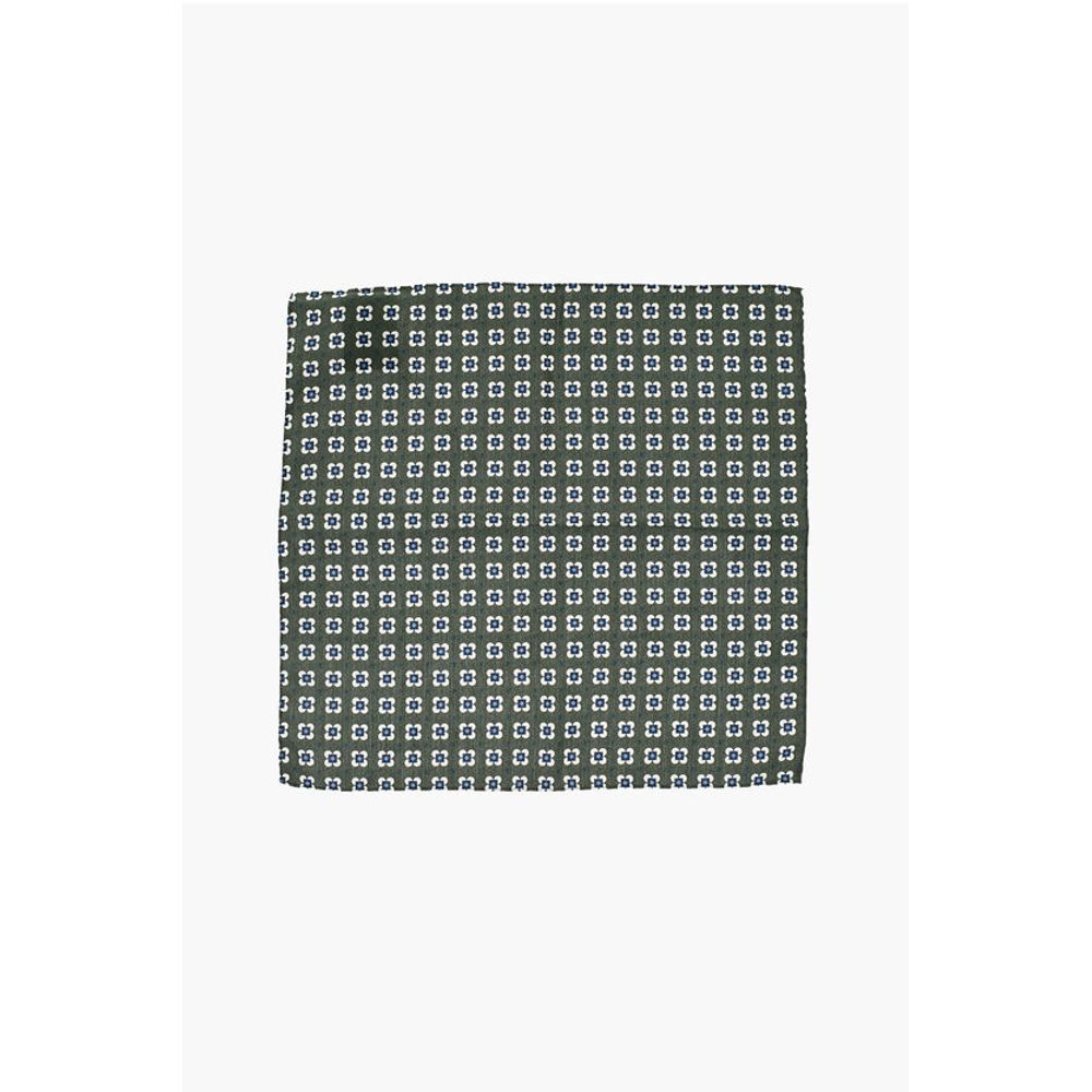 Corneliani CC COLLECTION Floral Printed Silk Square Pocket - Image 3