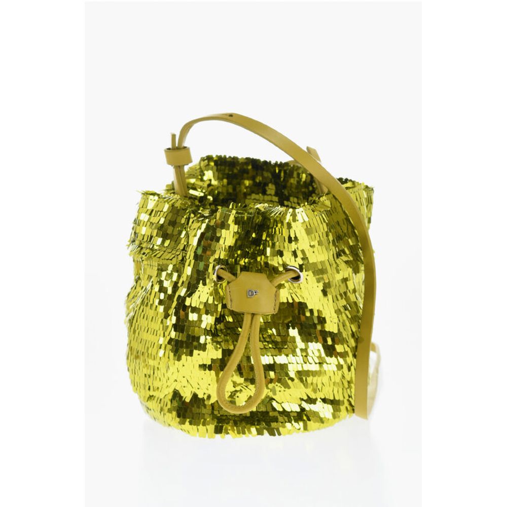 Dsquared² Sequined Bucket Bag with Drawstring