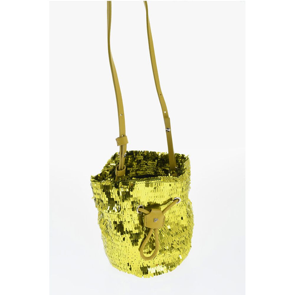 Dsquared² Sequined Bucket Bag with Drawstring - Image 3