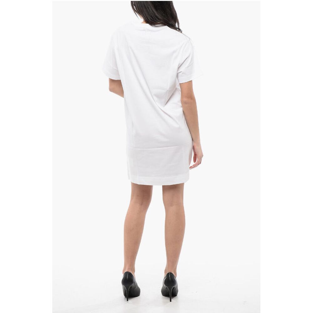 Diesel Cotton D-EGOR Tee Dress with Embossed Print - Image 2