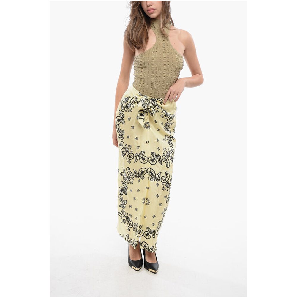 Nanushka Bandana Motif Silk NICOLET Sarong Skirt - Image 4